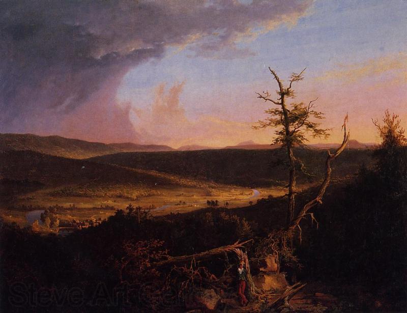 Thomas Cole View on Schoharie Norge oil painting art